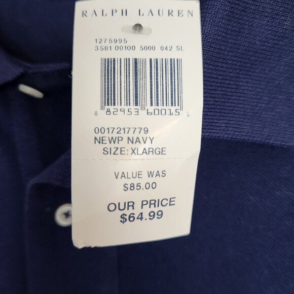 NWT Ralph Lauren Mesh Polo XL/TG - Picture 3 of 5